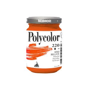 220 Polycolor Rosso brillante 140ml Фарба акрилова (червоний діамантовий)